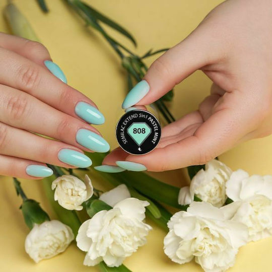 Semilac Classic Хибриден Лак за Нокти Pastel Mint 808 7мл 1бр