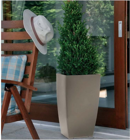 Atmosphera Tetra Planter Plastic Brown 36x36x66cm.