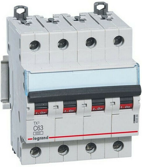 Legrand Automatischer Schutzschalter 40A Vierpolig AC 403776