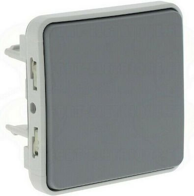 Legrand Plexo 0695 Recessed Electrical Lighting Wall Switch no Frame Basic Aller Retour Waterproof Gray