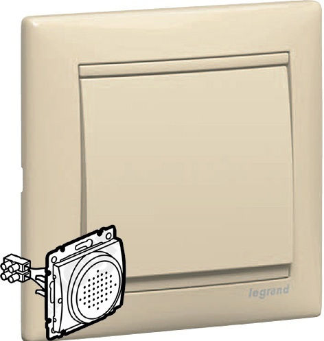 Legrand Valena Recessed Wall Switch Safety Light Frameless Ivory