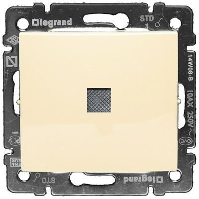 Legrand Valena 25 Recessed Electrical Lighting Wall Switch no Frame Basic Aller Retour Illuminated Ivory 774325