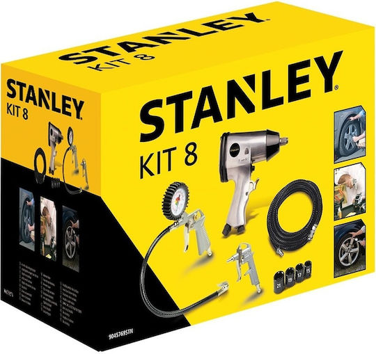 Stanley 9045769STN Комплект Пневматични Инструменти Сет пневматични пистолети 8 Бройки