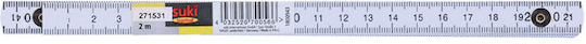 Suki 1800943 Plastic Folding Ruler 2m