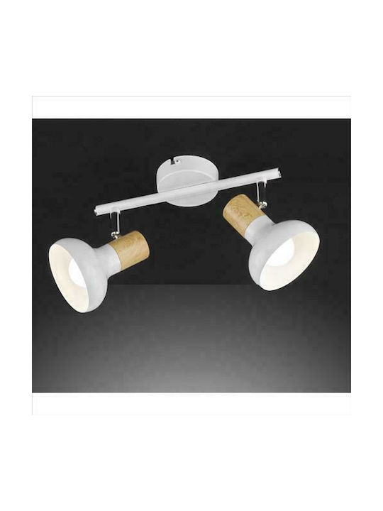 Wofi Texel Double Spot with Socket E14 in White Color