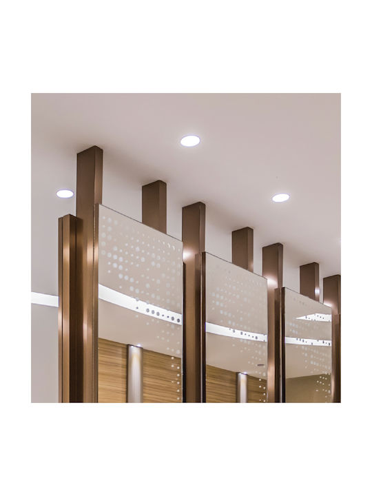 Inlight X0008-BL Στρογγυλό Μεταλλικό Χωνευτό Σποτ με Ντουί GU10 Μαύρο 8x8εκ. 1τμχ
