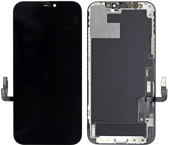O ecran In-Cell cu Mecanism Tactil pentru iPhone 12 / 12 Pro (Negru)