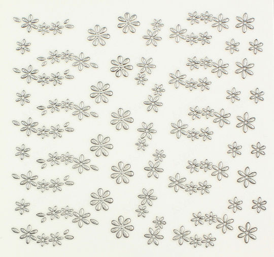 Various Autocolante cu design pentru Unghii în Culoarea Argintiu
