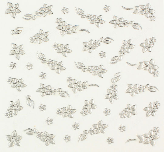 Various Stickers with Design,art stickers for Nails in Silver Color