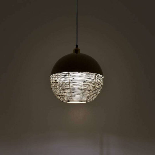 Inart Pendant Light Rose Gold 30x33cm