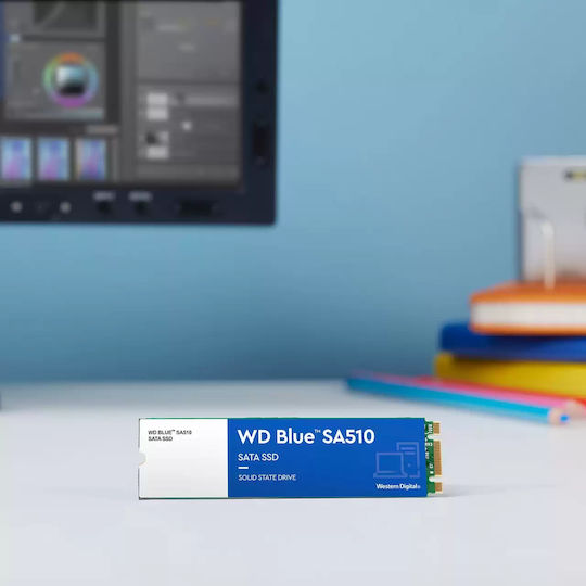 Western Digital Blue SA510 SSD 500GB M.2 Type with SATA III Connection WDS500G3B0B