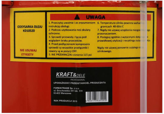 Kraft & Dele Uleiere de Aer cu Memorie Internă de 80 Litri