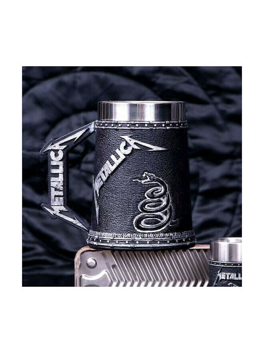 Nemesis Now Metallica Κούπα Μεταλλική Μαύρη 600ml