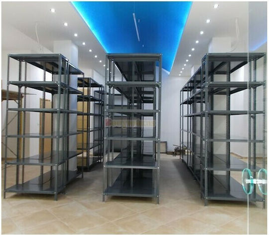 Δημητρουλάκος Ράφι Dexion Γκρι Μ122xΠ46εκ.