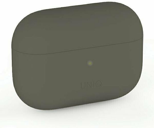 Uniq Lino Hülle Silikon Grey Moss für Apple AirPods Pro