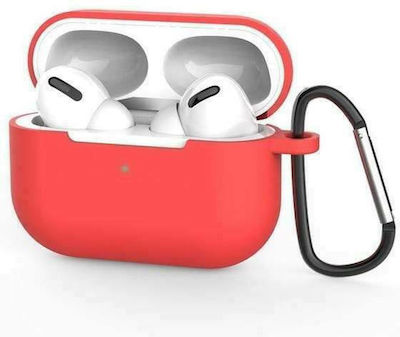 Silicone Case with Keychain Red for Apple AirPods 3