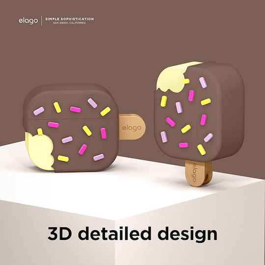 Elago Ice Cream Silicone Case Dark Brown for Apple AirPods 3