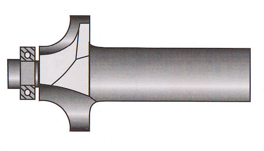 Raider Φρέζα για Ξύλο 17.46mm x 8mm με Ρουλεμάν