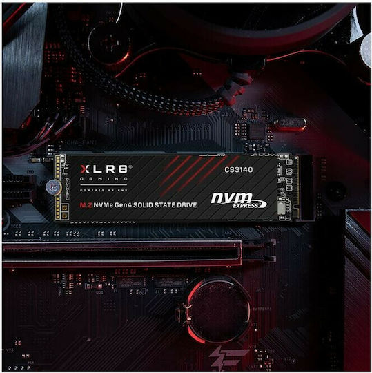 PNY XLR8 CS3140 SSD 4TB τύπου M.2 με σύνδεση PCI Express 4.0 (PS5 Compatible) M280CS3140-4TB-RB