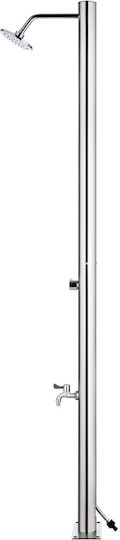 vidaXL Pool Shower with Width 12cm Silver
