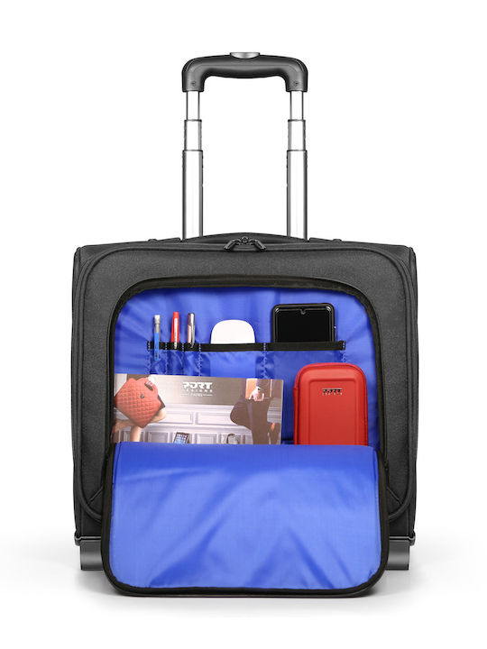 Port Designs Hanoi II 15.6" Laptop Bag with Casters Black
