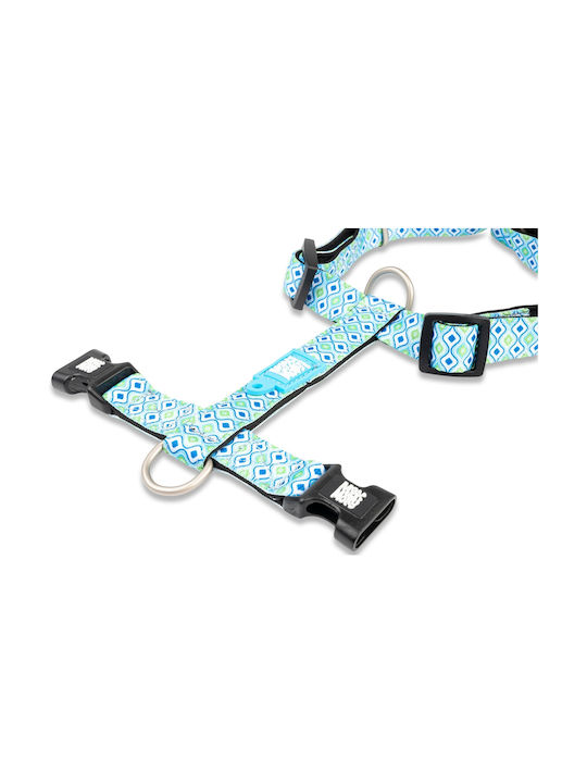 Max & Molly Ham pentru câini Retro Albastru Mediu 20mm x 53-69cm ΜΜ01157