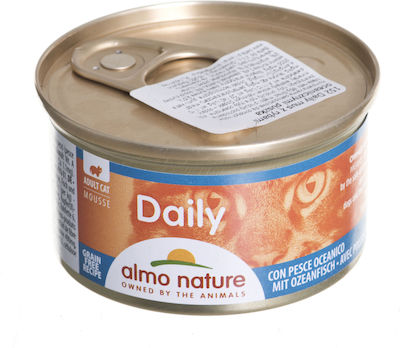 Almo Nature Daily Hrana umeda pentru pisici adulte in Poate cu Pește Mousse 85gr 1buc