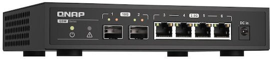 QNap QSW-2104-2S Unmanaged L2 Switch with 4 Ethernet Ports and 2 SFP Ports