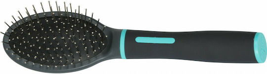 Zolux ANAH Pneumatic Brush Small for Misc Hair Lengths for Coat Grooming Turquoise