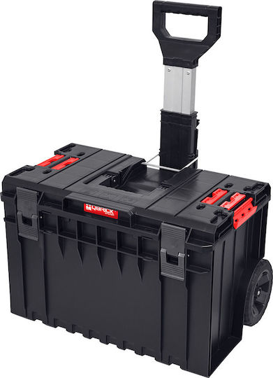 Qbrick На колела Пластмасов Скрин 4 отделения с кутия за инструменти Ш52.6xД38xВ69см.