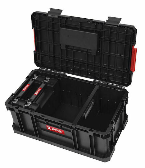 Qbrick На колела Пластмасов Скрин 4 отделения с кутия за инструменти Ш52.6xД38xВ69см.