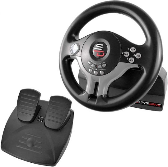Subsonic Superdrive Wheel SV200 Volan cu Pedale pentru PC / PS4 / Switch / XBOX One cu 180° Grade de Rotire