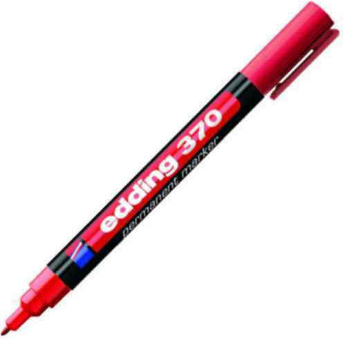 Edding 370 Permanent Marker 1mm Red