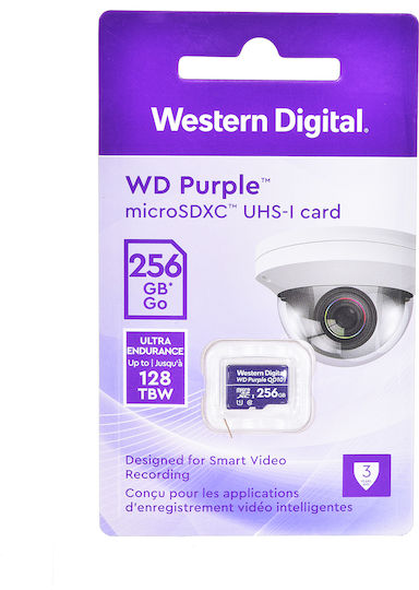 Purple microSDXC 256GB U1 UHS-I