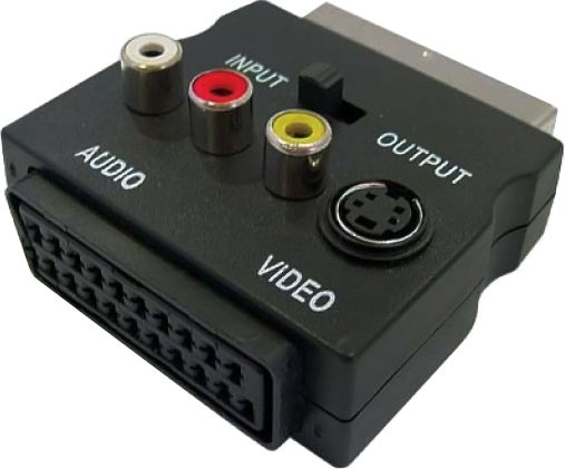 Powertech Convertor Scart masculin în S-Video / Scart feminin (ADA-S002)