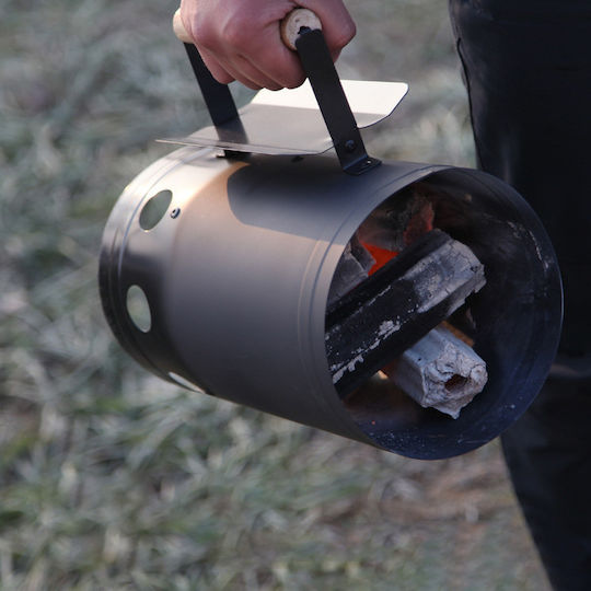 Hobbi Chimney Starter for Charcoal Grill 17x28cm