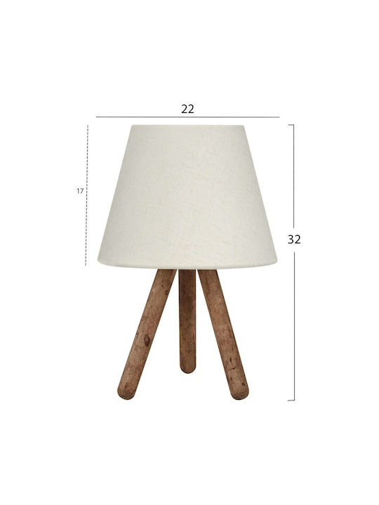 Freebox Modern Table Lamp E27 White/Brown