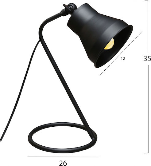 HomeMarkt Mimi Lustră Decorativă cu Soclu pentru Bec E14 Negru