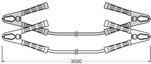 Osram Car Jumper Cables 700A 3.5m