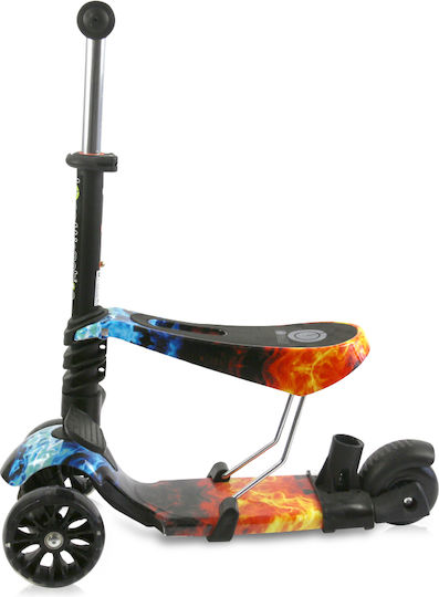 Lorelli Kids Scooter Draxter Plus 3-Wheel with Seat for 3+ Years Black