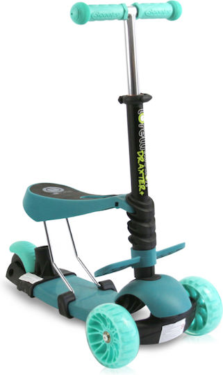 Lorelli Kids Scooter Draxter Plus 3-Wheel with Seat for 3+ Years Turquoise