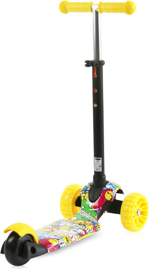 Lorelli Kinderroller Draxter Plus 3-Rad mit Sitz für 3+ Jahre Gelb