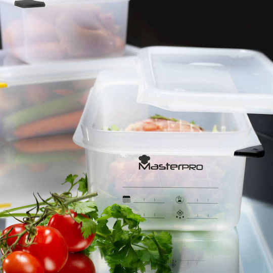 MasterPro Foodies Επαγγελματικό Δοχείο Αποθήκευσης Τροφίμων 1lt 17.6x10.8x10cm