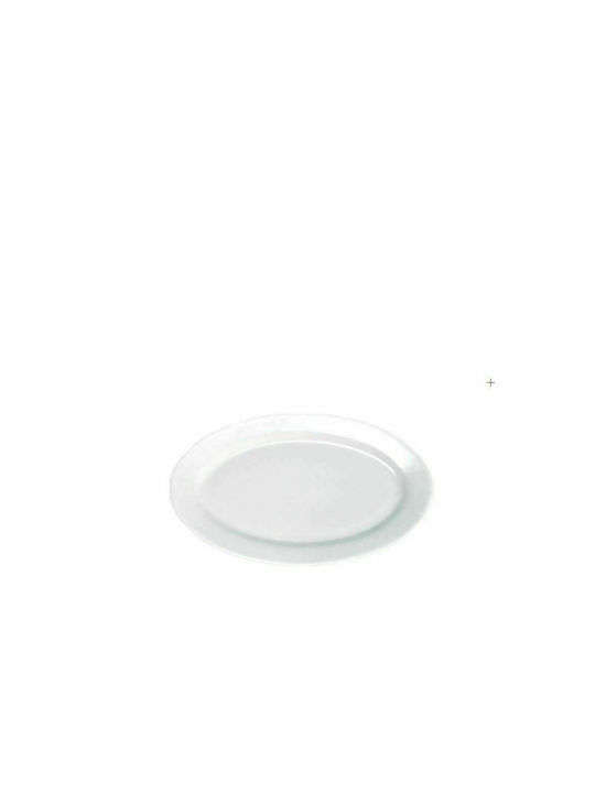 Chios Hellas Oval Porcelain Serving Platter White 30x21cm