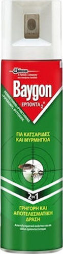 Baygon 2 σε 1 Инсектицид спрей за Мравки / Кърлежи 400мл