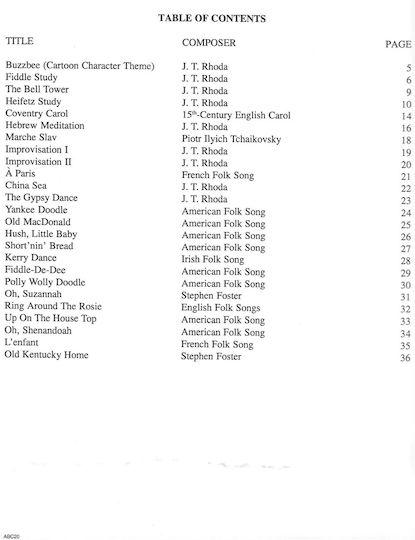 Carl Fischer The ABC's Of Violin Easy Piano Accompaniment for Book 4 Lernmethode für Klavier
