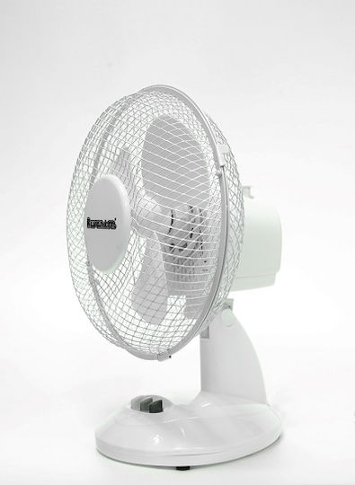 Ravanson Επιτραπέζιος Ανεμιστήρας 30W Διαμέτρου 27cm Λευκός