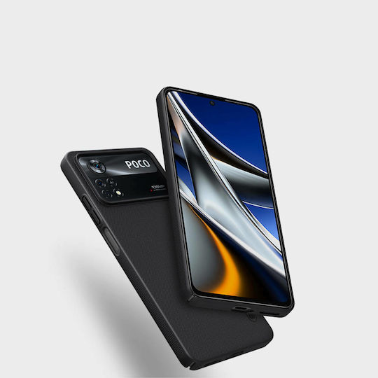 Nillkin Frosted Shield Back Cover Plastic Black (Poco X4 Pro 5G)