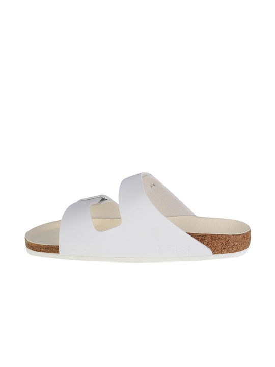 Birkenstock Arizona Birko-Flor Women's Flat Sandals In White Colour 1019061