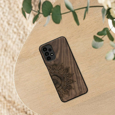 KWmobile Rising Back Cover Ξύλινη Dark Brown (Galaxy A13 4G)